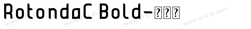 RotondaC Bold字体转换